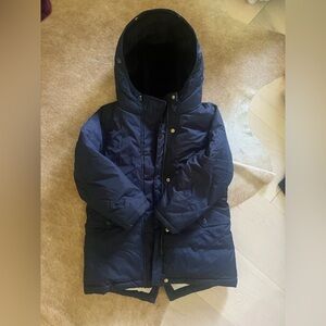 J. Crew Blue Puffer Jacket Quilted Weather-Resistant